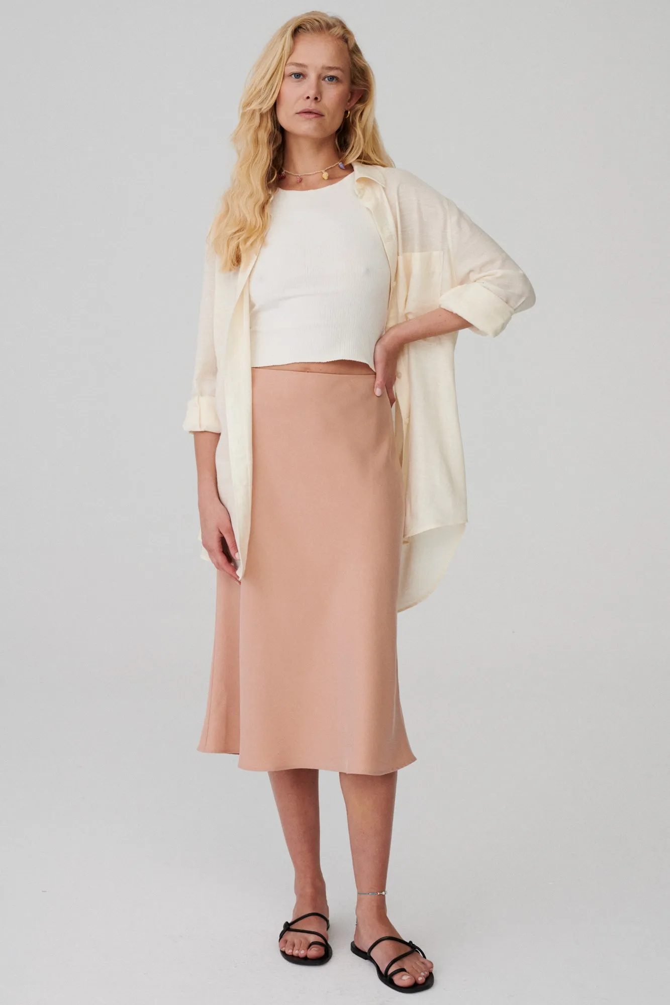 Tencel™ skirt / 07 / 05 / peach flower