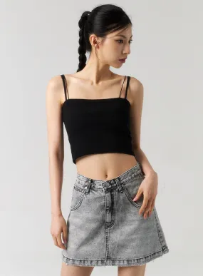 Thin Strap Cropped Top CU320