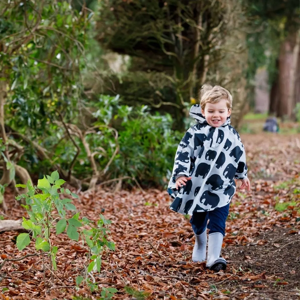 Toddler Ponchos - GREY ELEPHANT