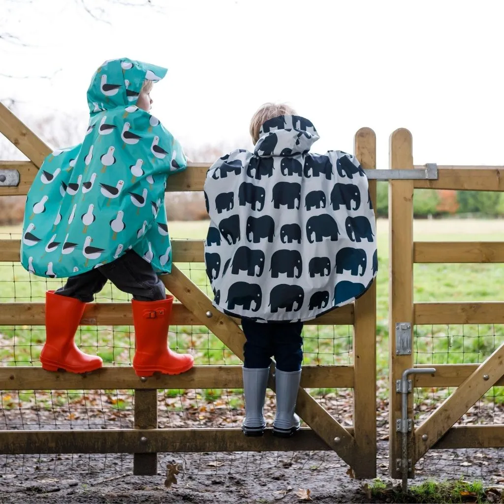 Toddler Ponchos - GREY ELEPHANT