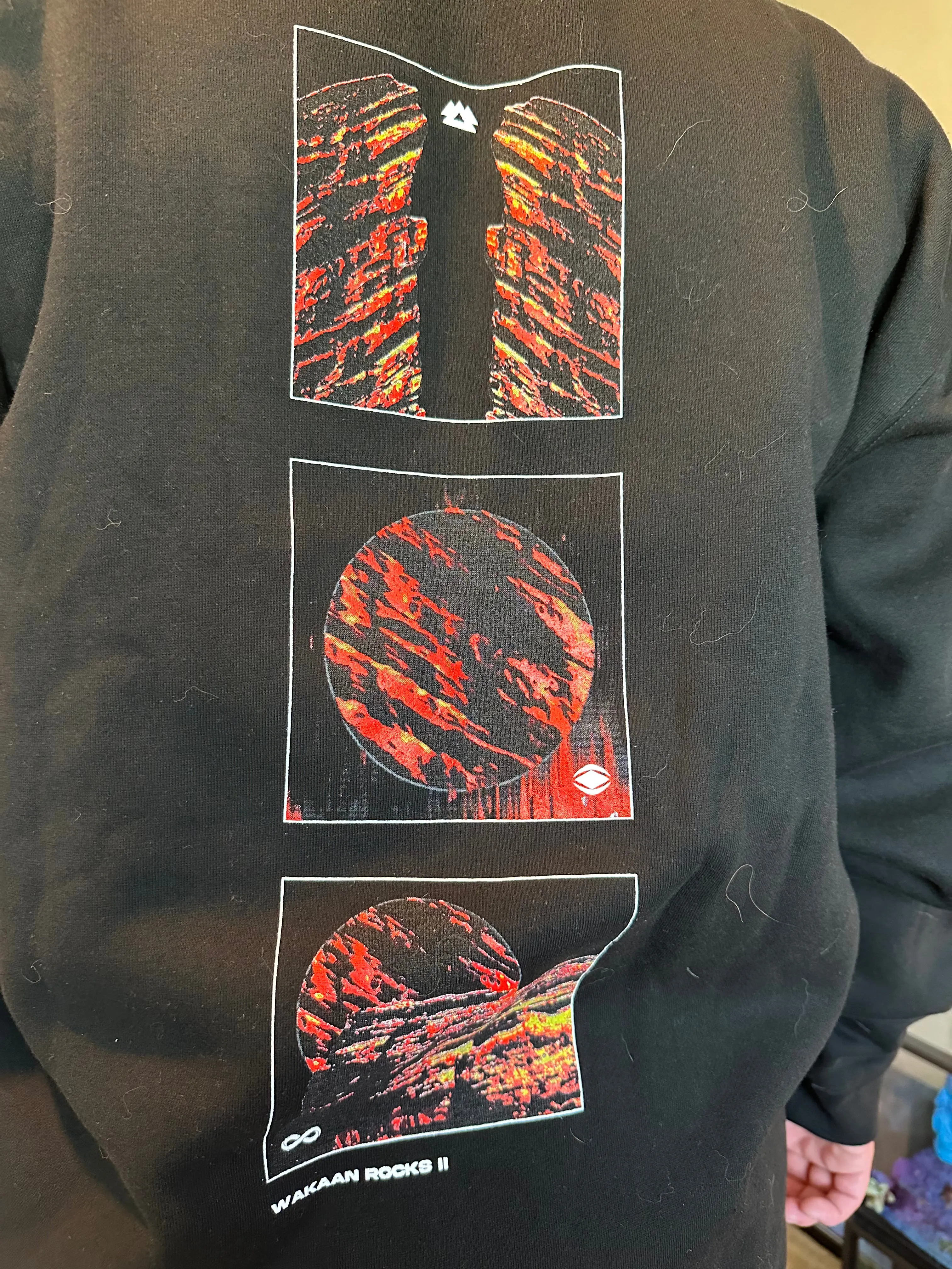 'TRINITY' Red Rocks Zip Up Hoodie