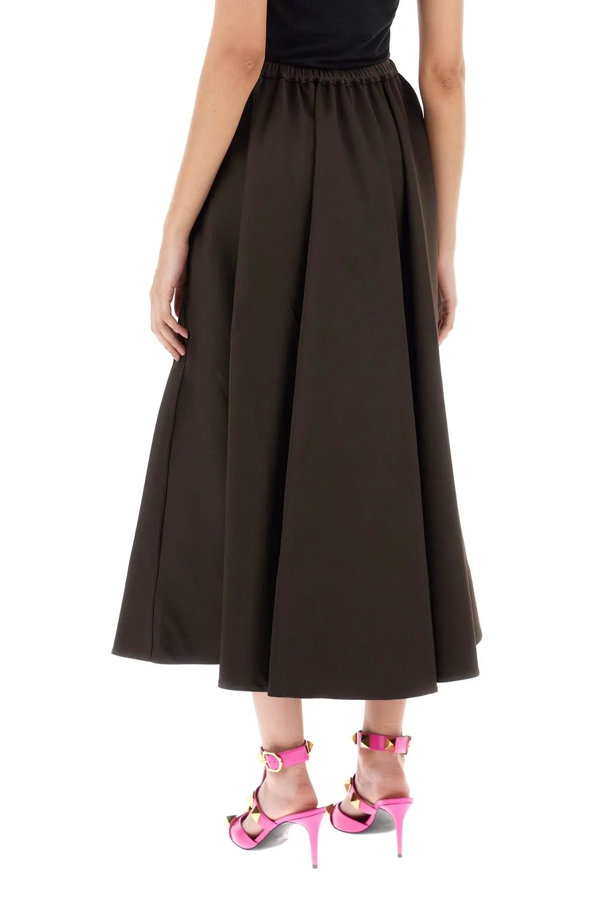 Valentino techno duchesse midi skirt