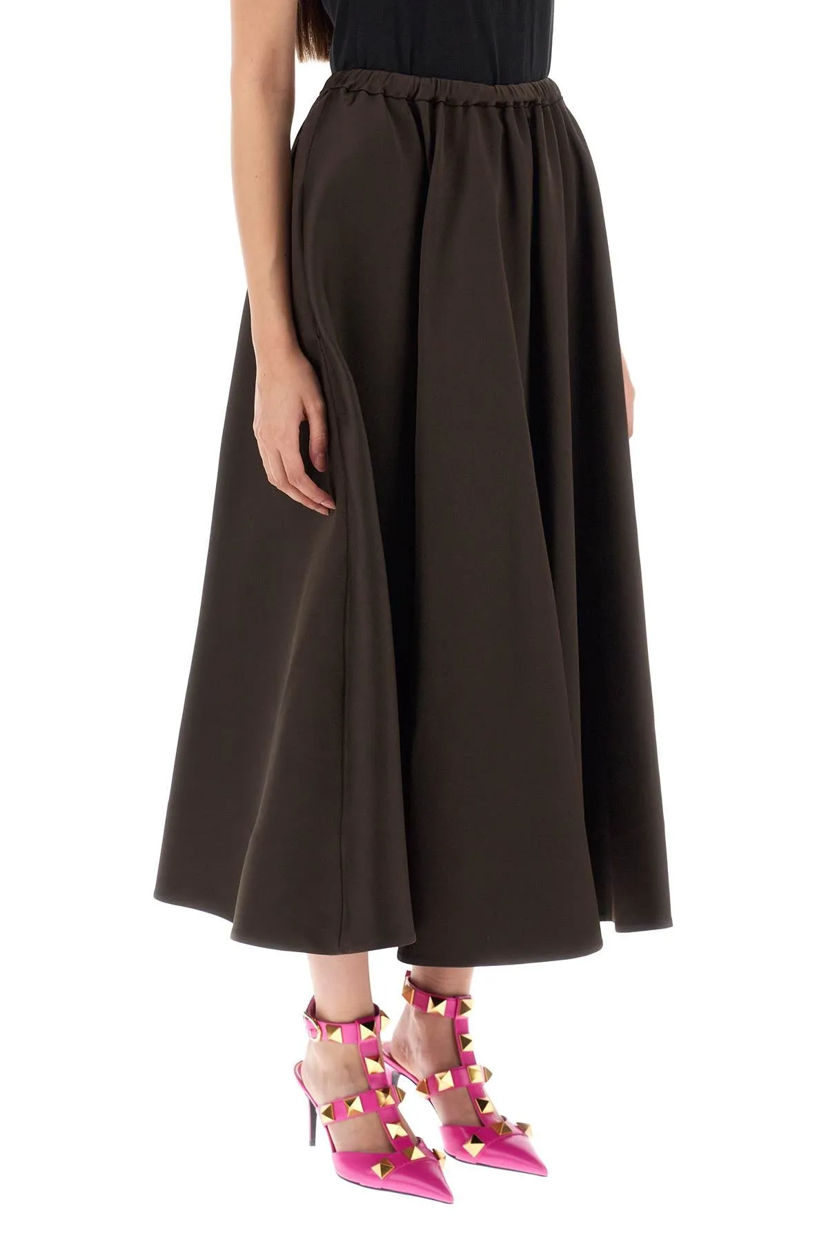 Valentino techno duchesse midi skirt