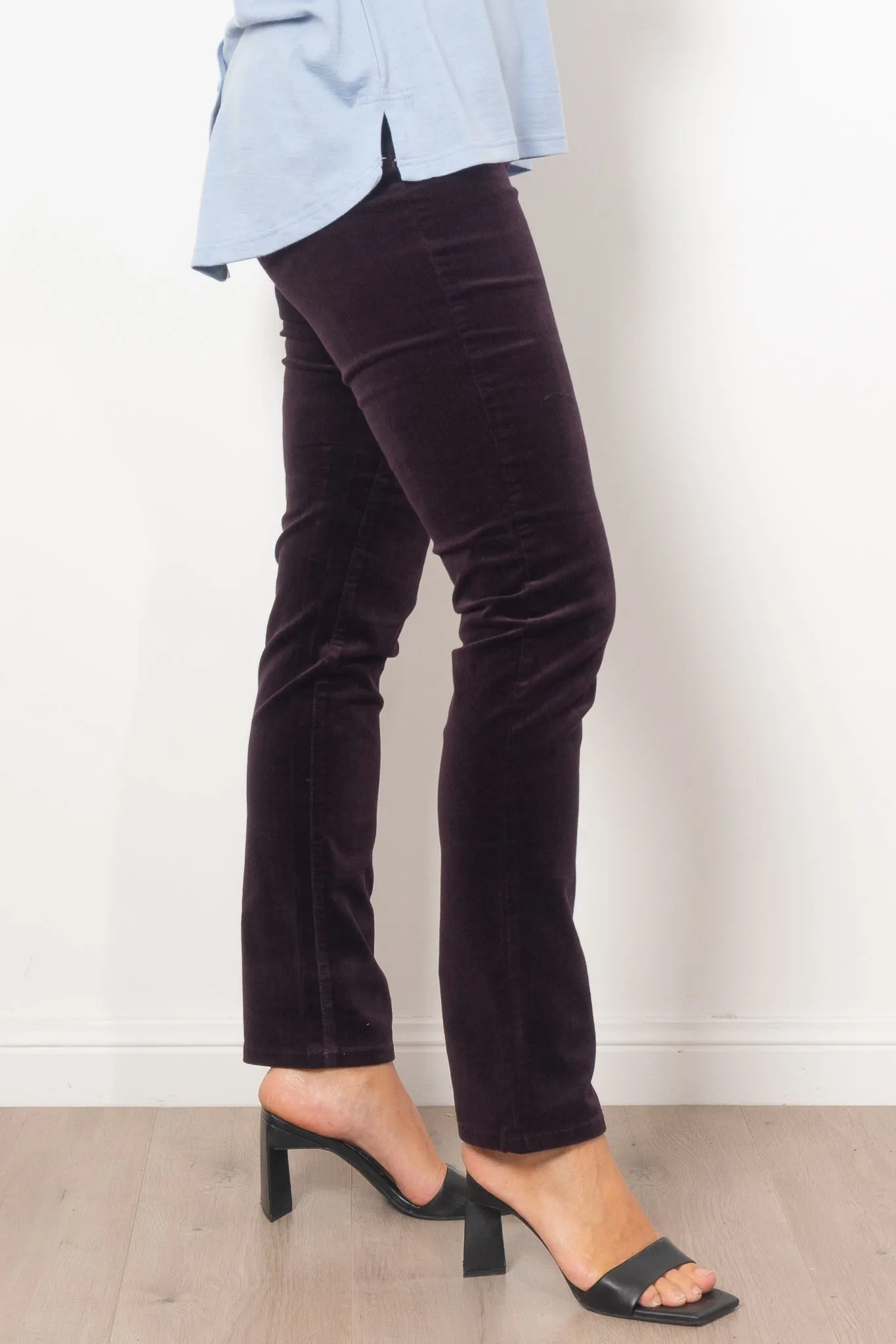 Vassalli Slim Straight Leg Corduroy Pull On Pant