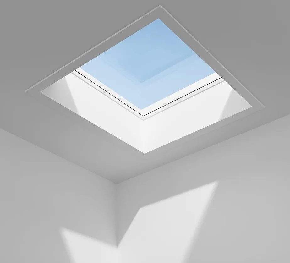 VELUX CFU 060060 1093 Fixed Curved Glass Package 60 x 60 cm (Including CFU Triple Glazed Base & ISU Curved Glass Top Cover)