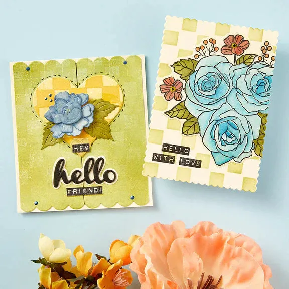 Vintage Florals Etched Dies from the From the Garden Collection by Wendy Vecchi