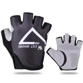 WEST BIKING YP0211215 Riding Gloves Summer Half Finger Breathable Outdoor Cycling Gloves, Size: XL(Black)