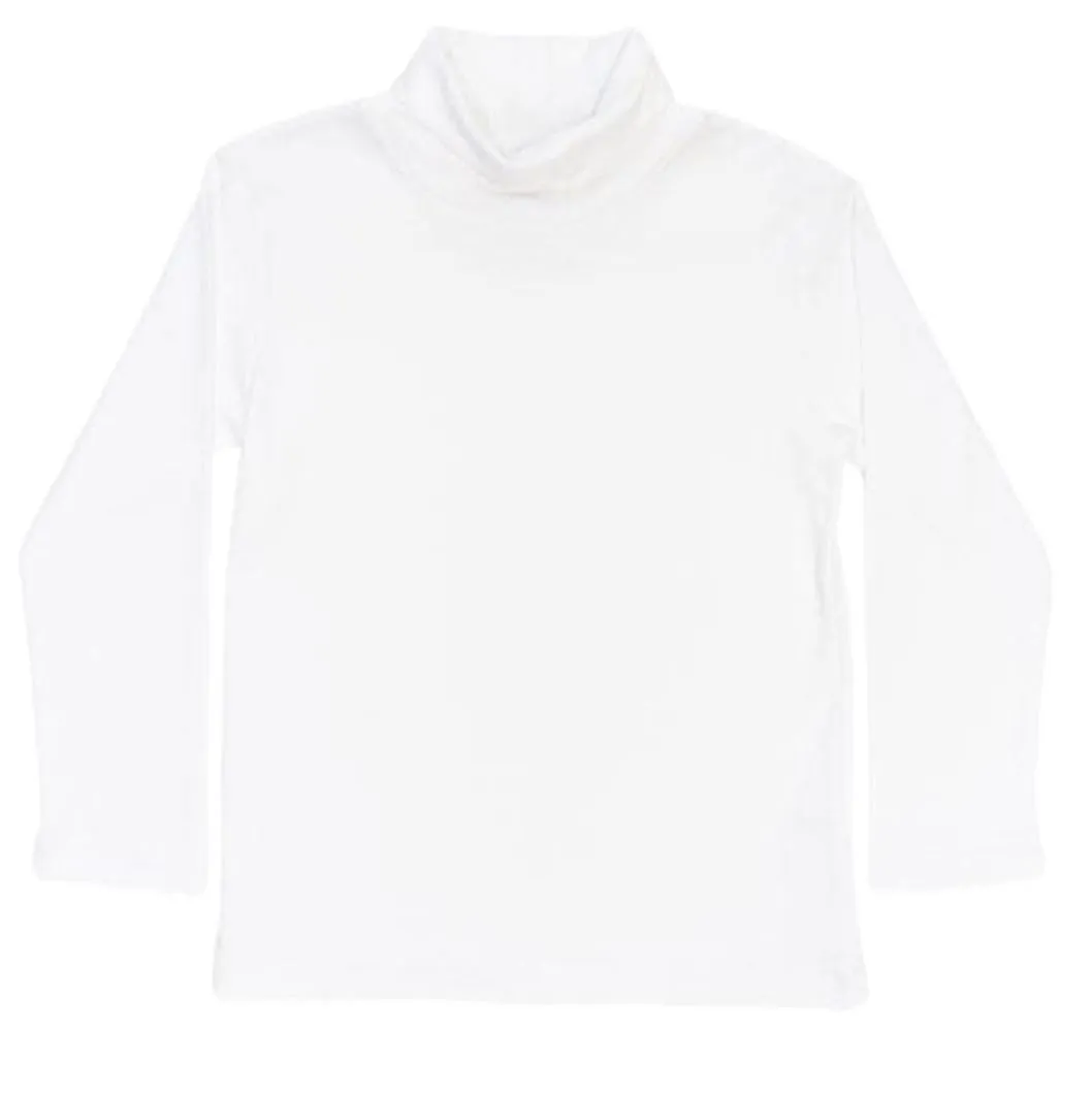 White Unisex Turtleneck