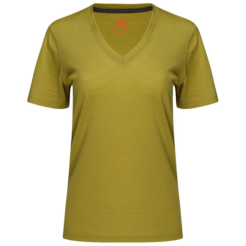 Womens Merino 150 V-Neck Tee (Lime)