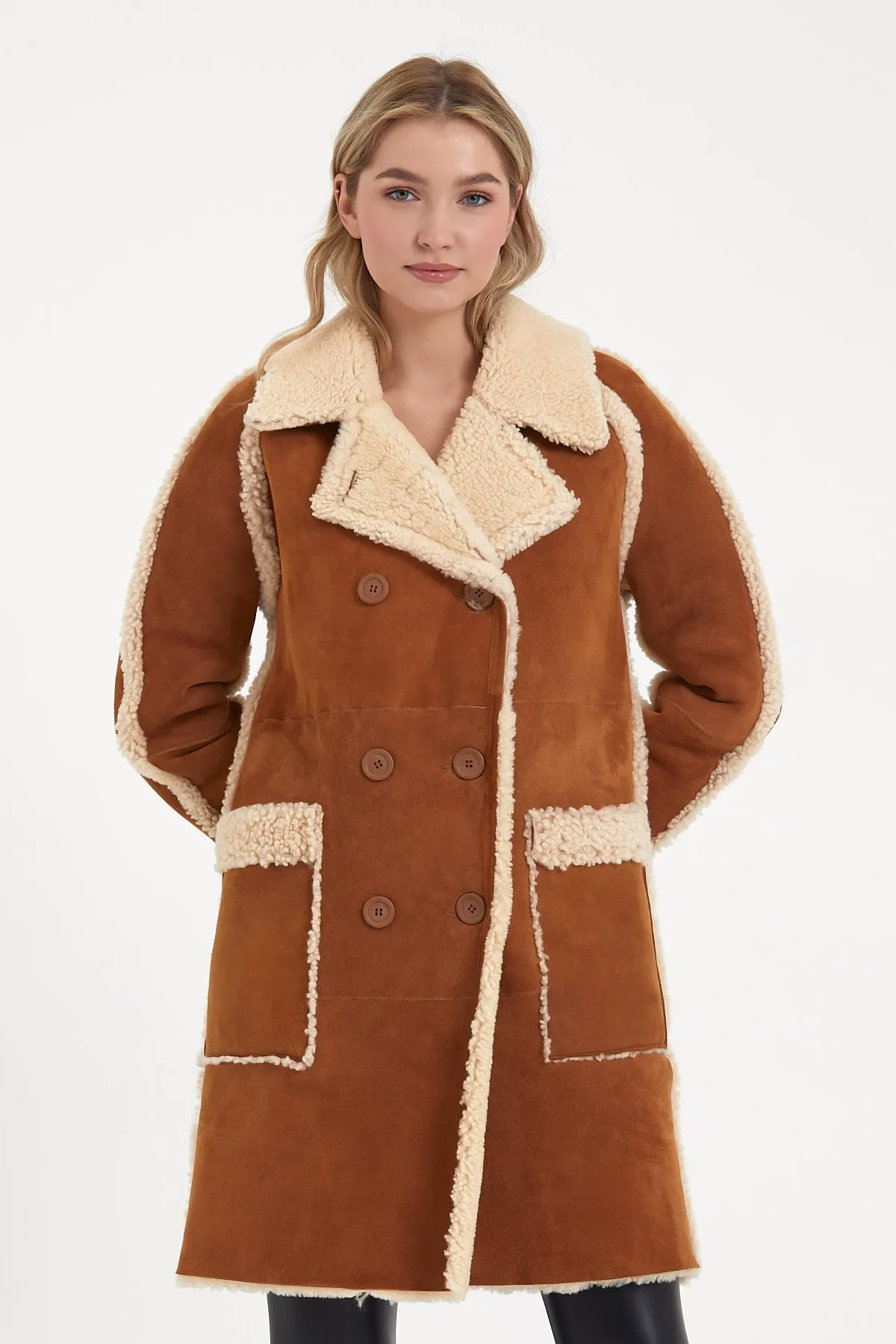 Women's shearling coat