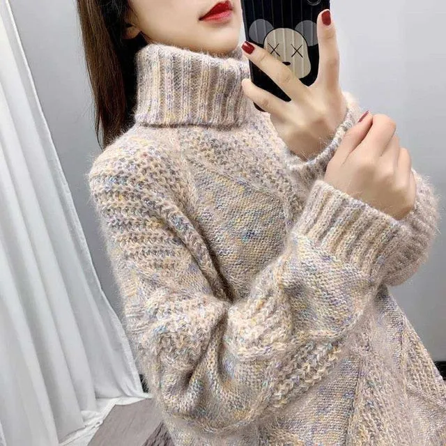 Women's Turtleneck Warm Sweater