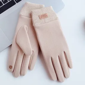 WST-03 Winter Outdoor Cycling Touch Screen Warm Gloves(Beige)