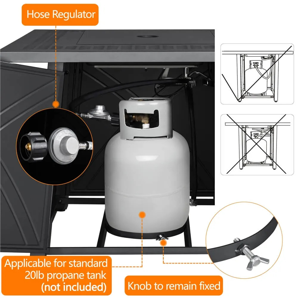 Yaheetech 28’’ Propane Fire Pit Table