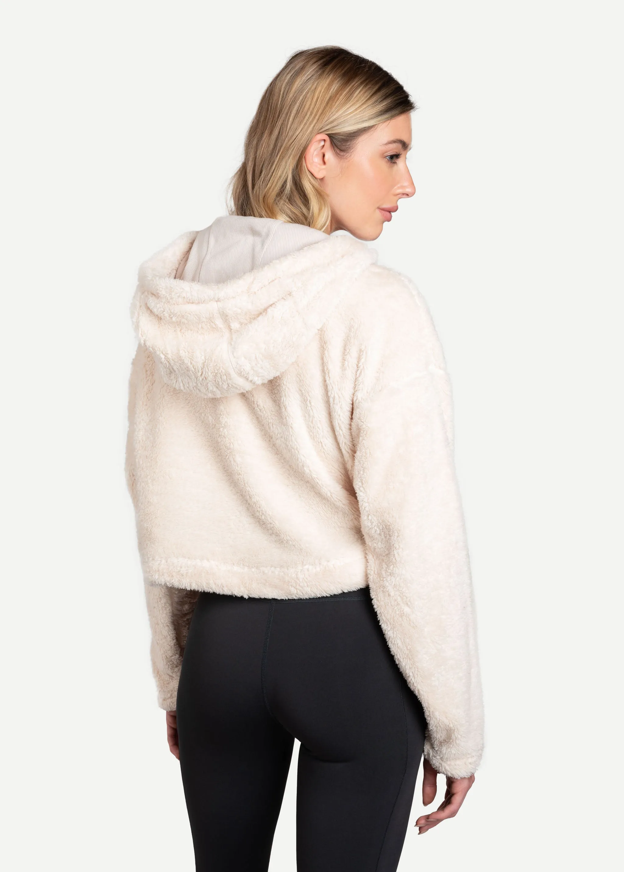 Yanali Fleece Cropped Hoodie