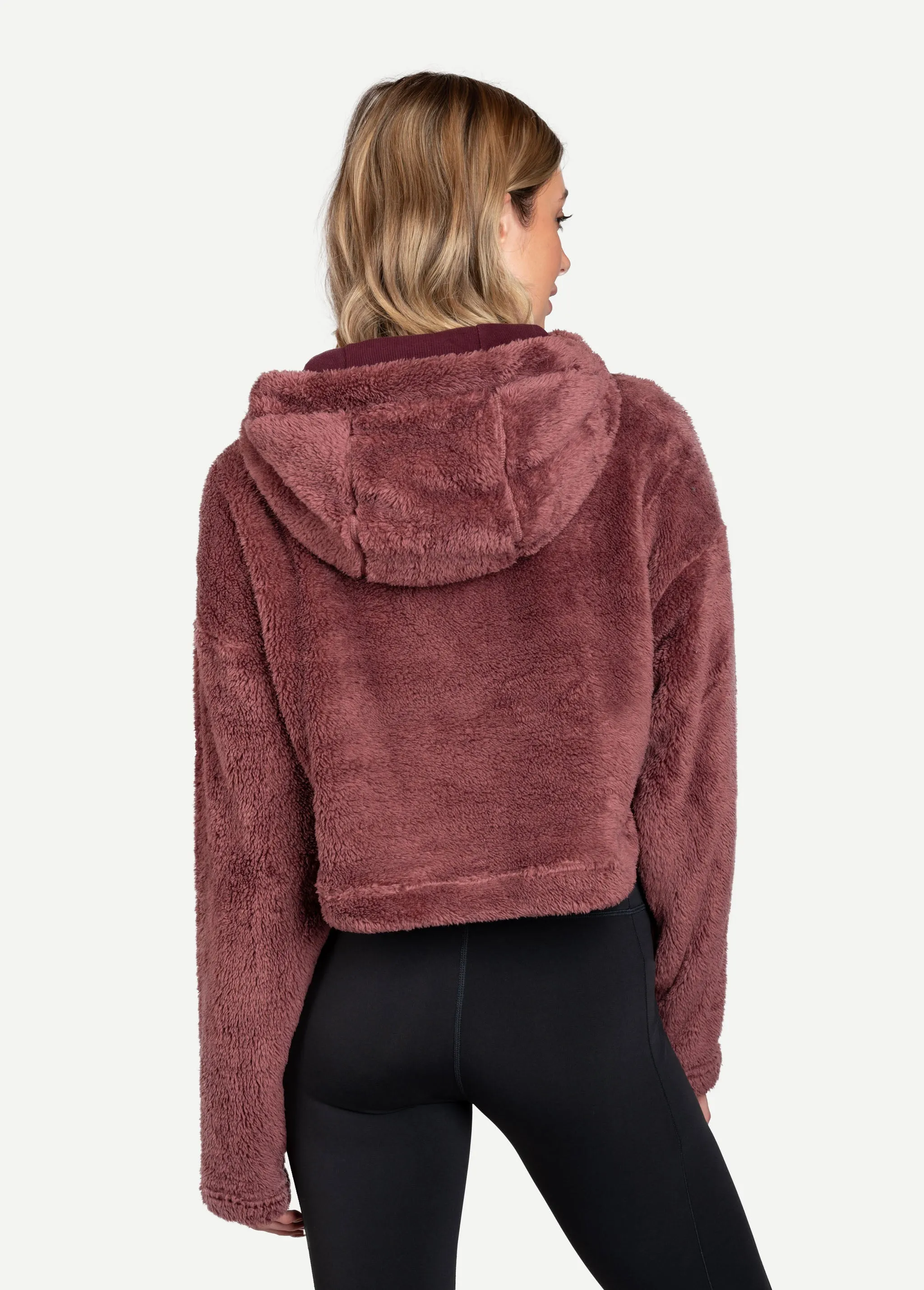 Yanali Fleece Cropped Hoodie