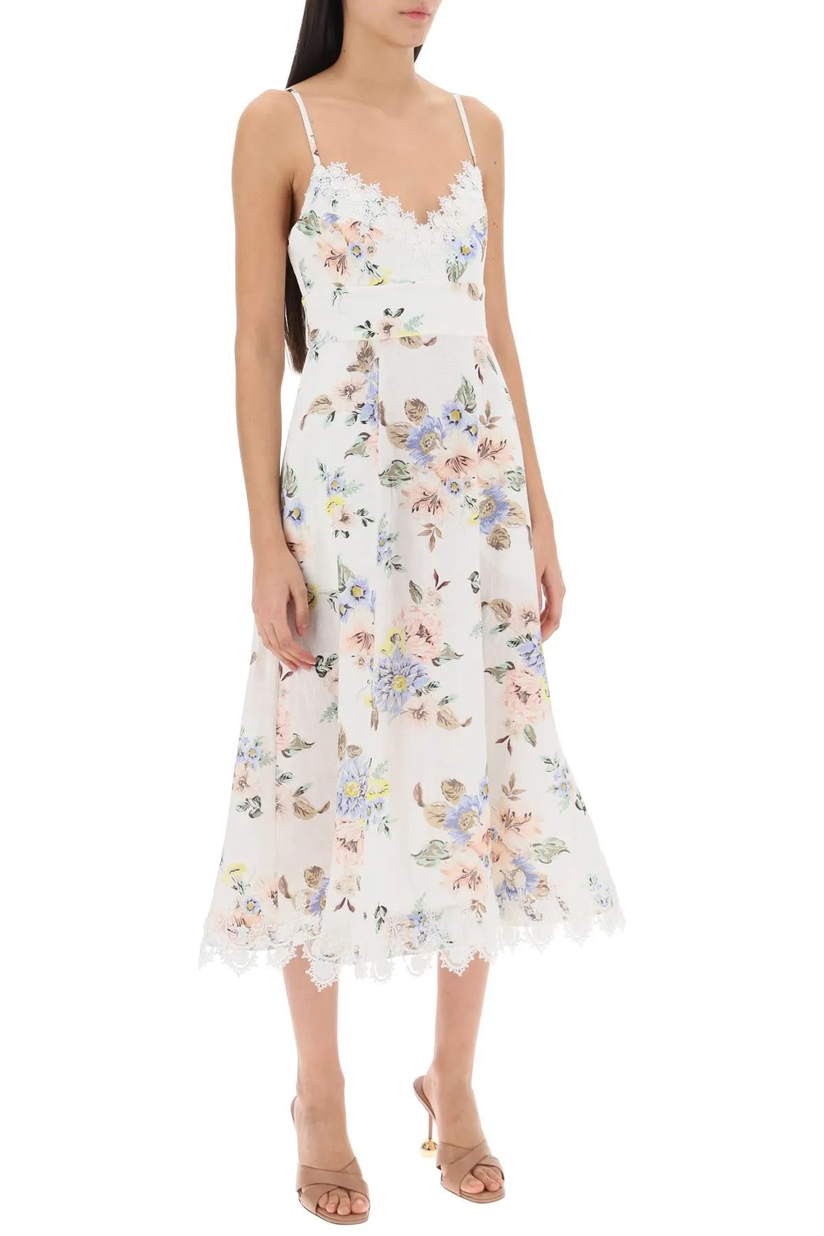 Zimmermann applique linen picnic dress