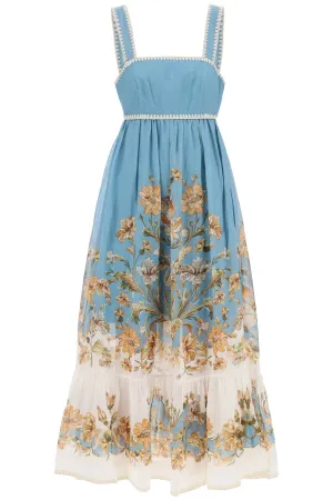 Zimmermann 'chintz' ramie midi dress