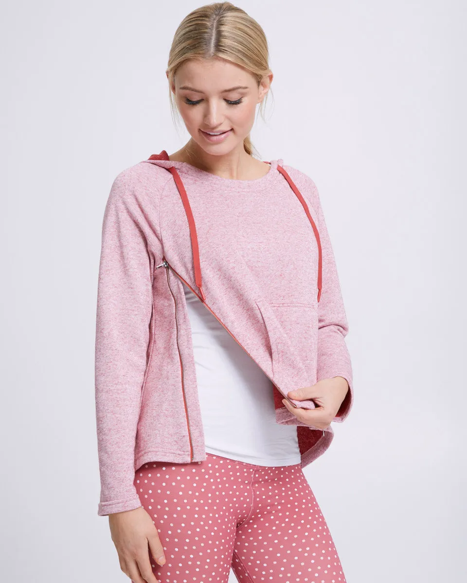 Zip Up Nursing Hoodie - Rosetta